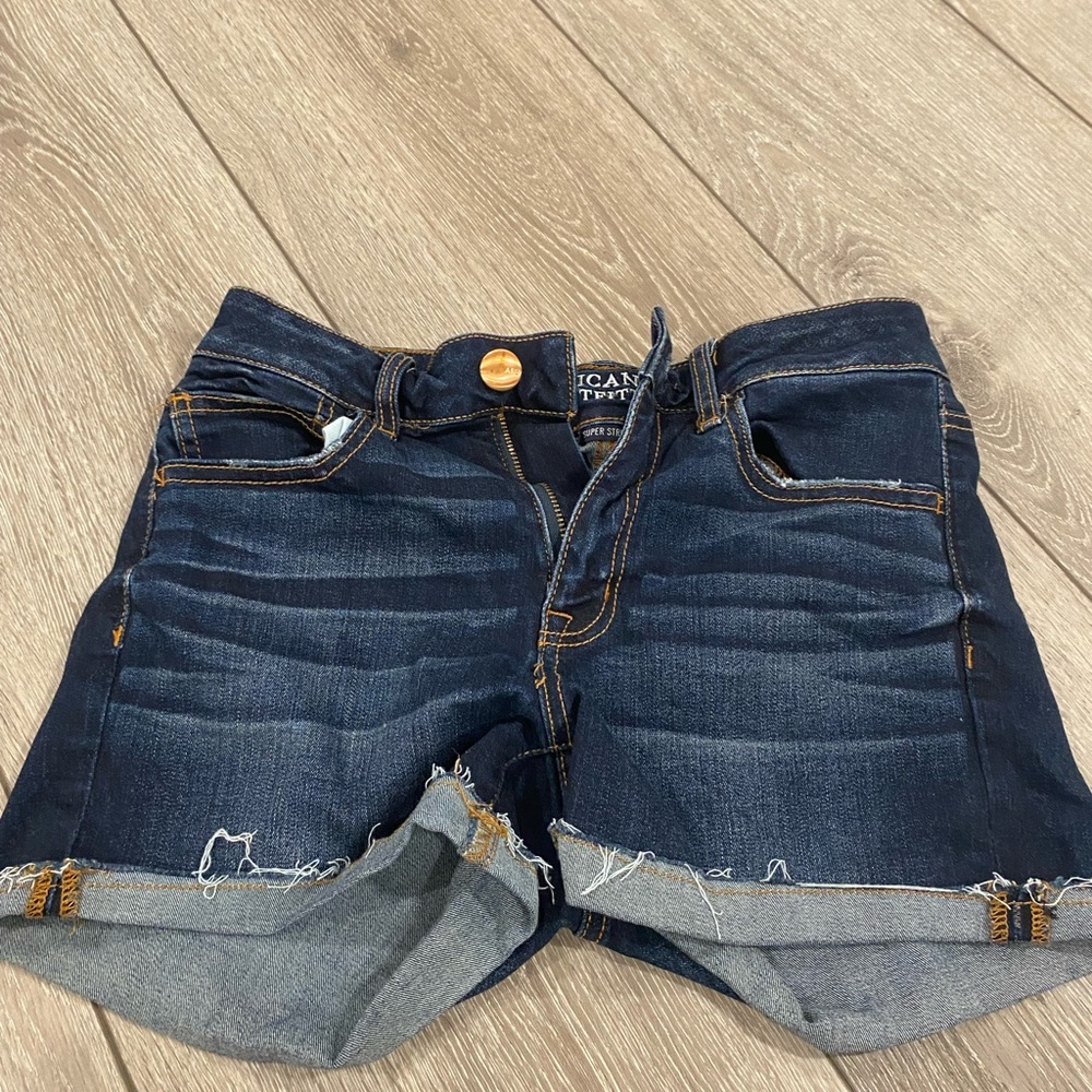 american eagle denim shorts